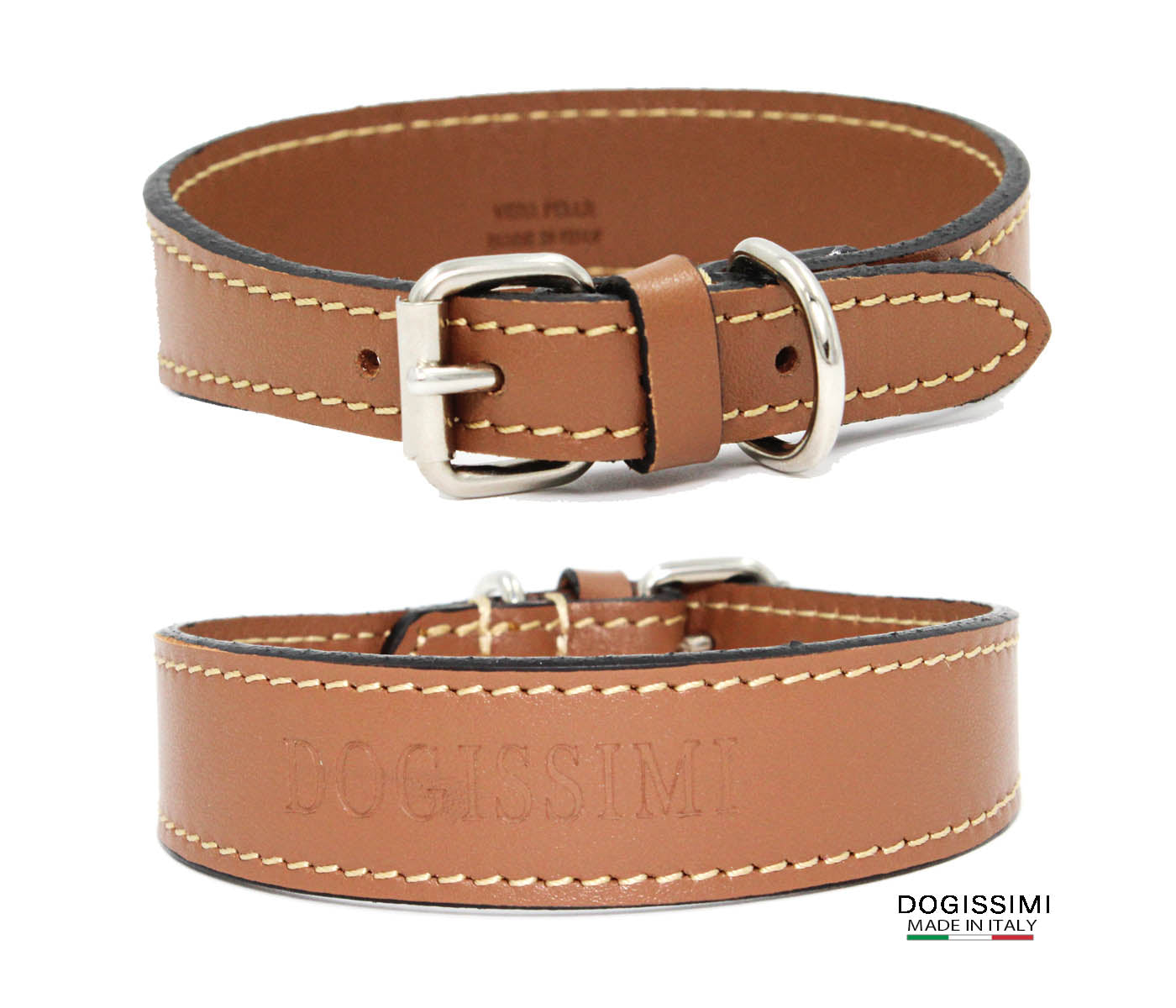 LUXURY COMFORT. Genuine Leather Dog Collar