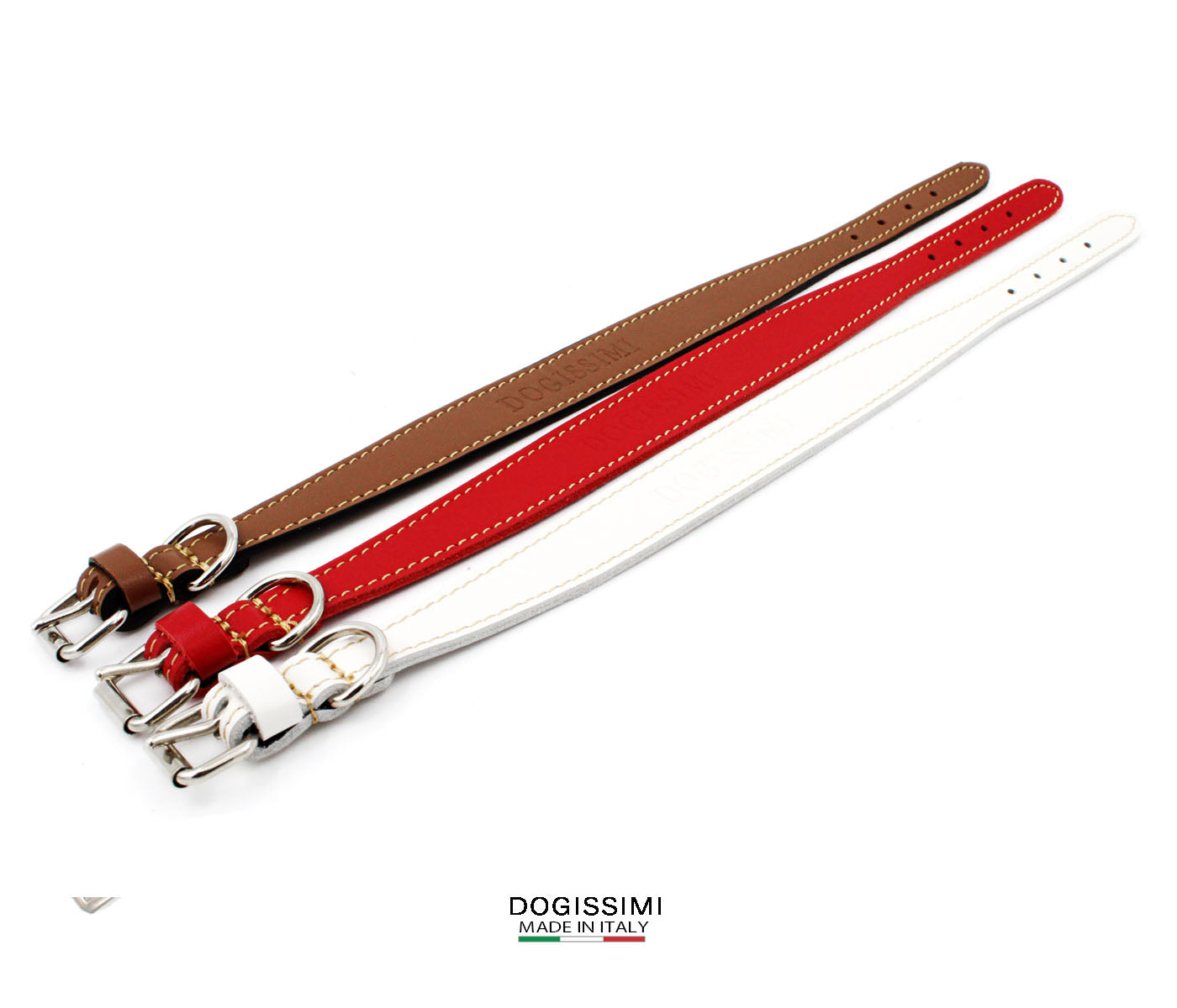 LUXURY COMFORT. Genuine Leather Dog Collar