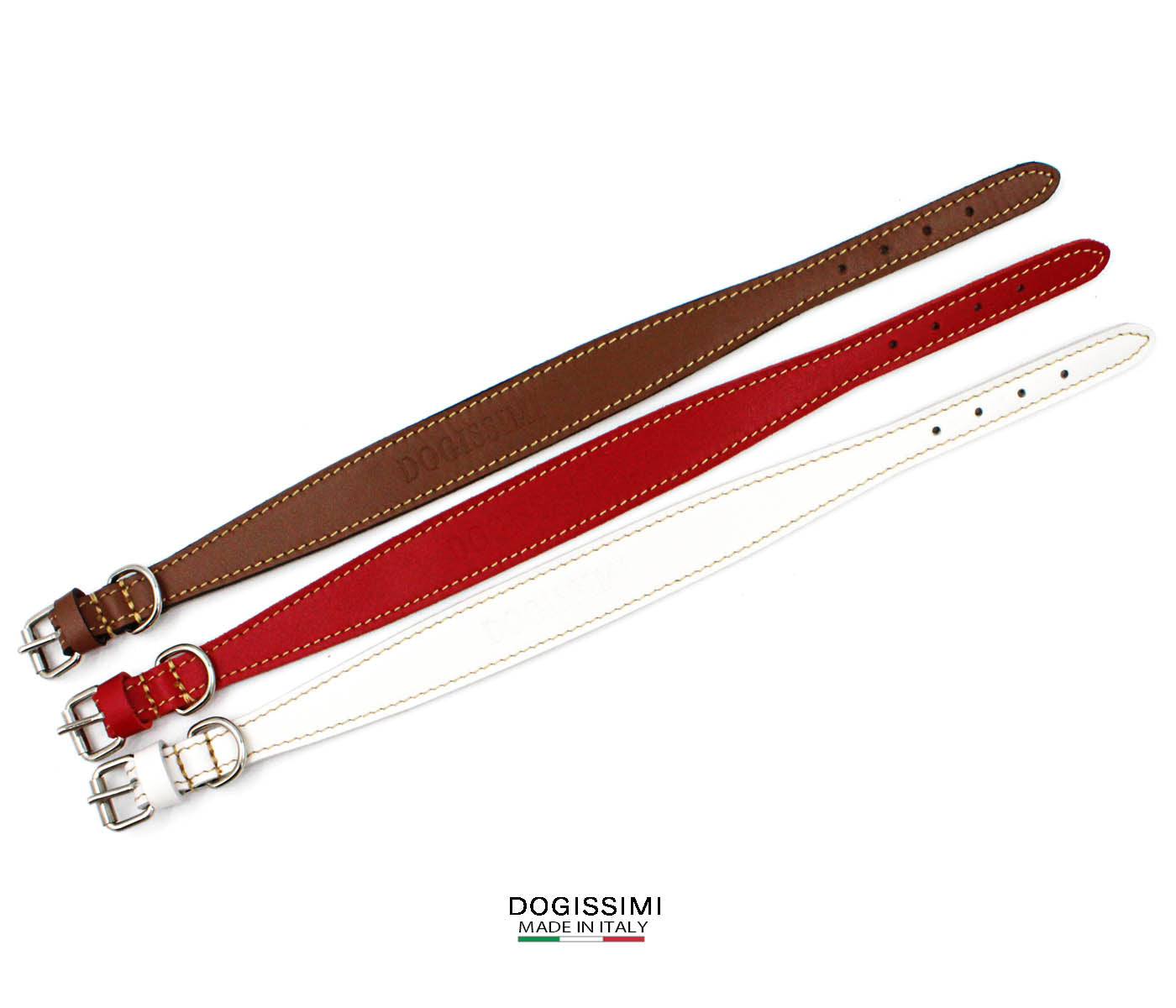 LUXURY COMFORT. Genuine Leather Dog Collar