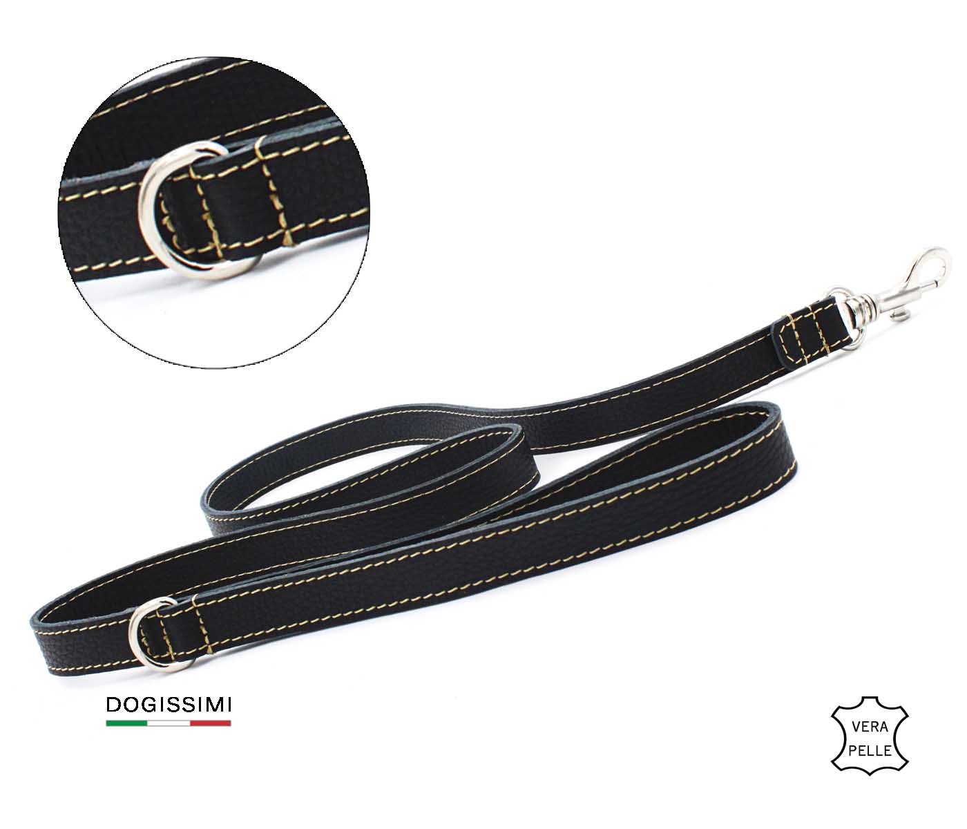 ESSENTIAL. Guinzaglio in Vera Pelle